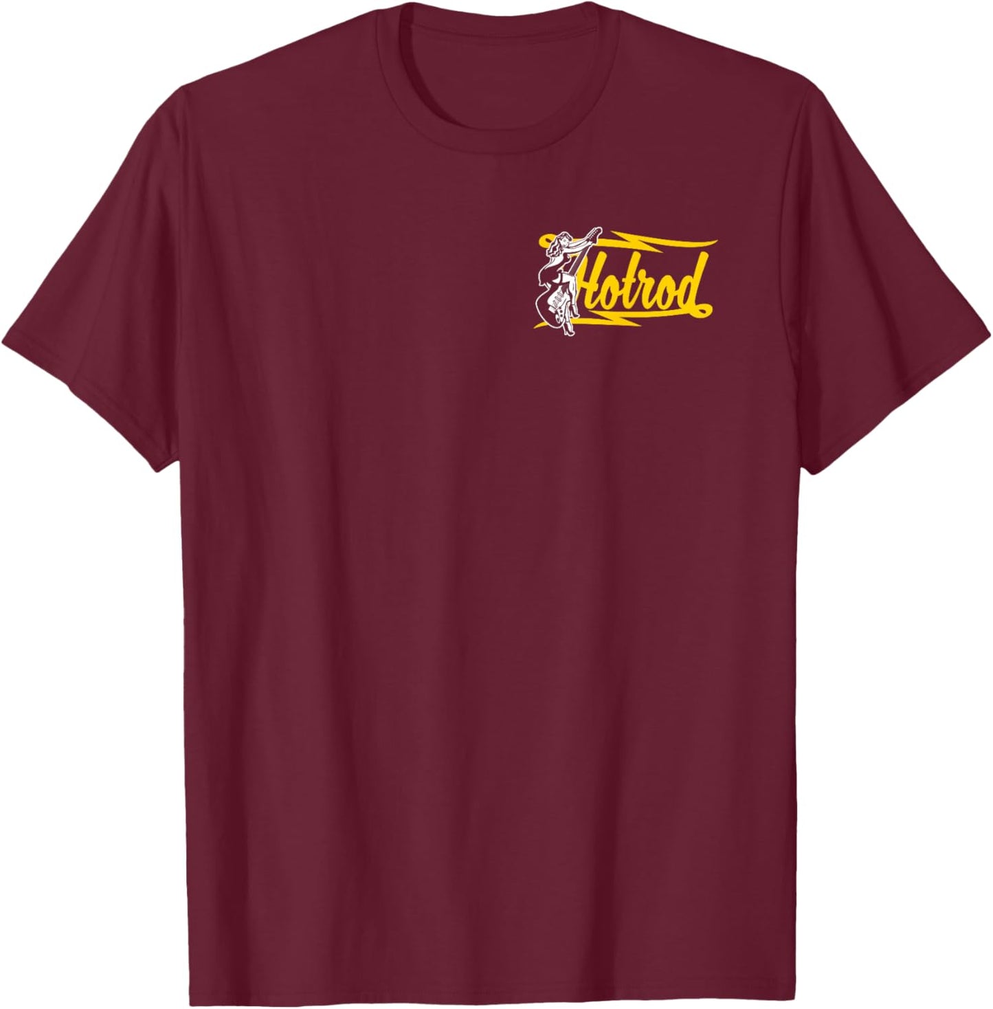 Retro Vintage Style Hotrod Design T-Shirt - T-Shirt | Maroon