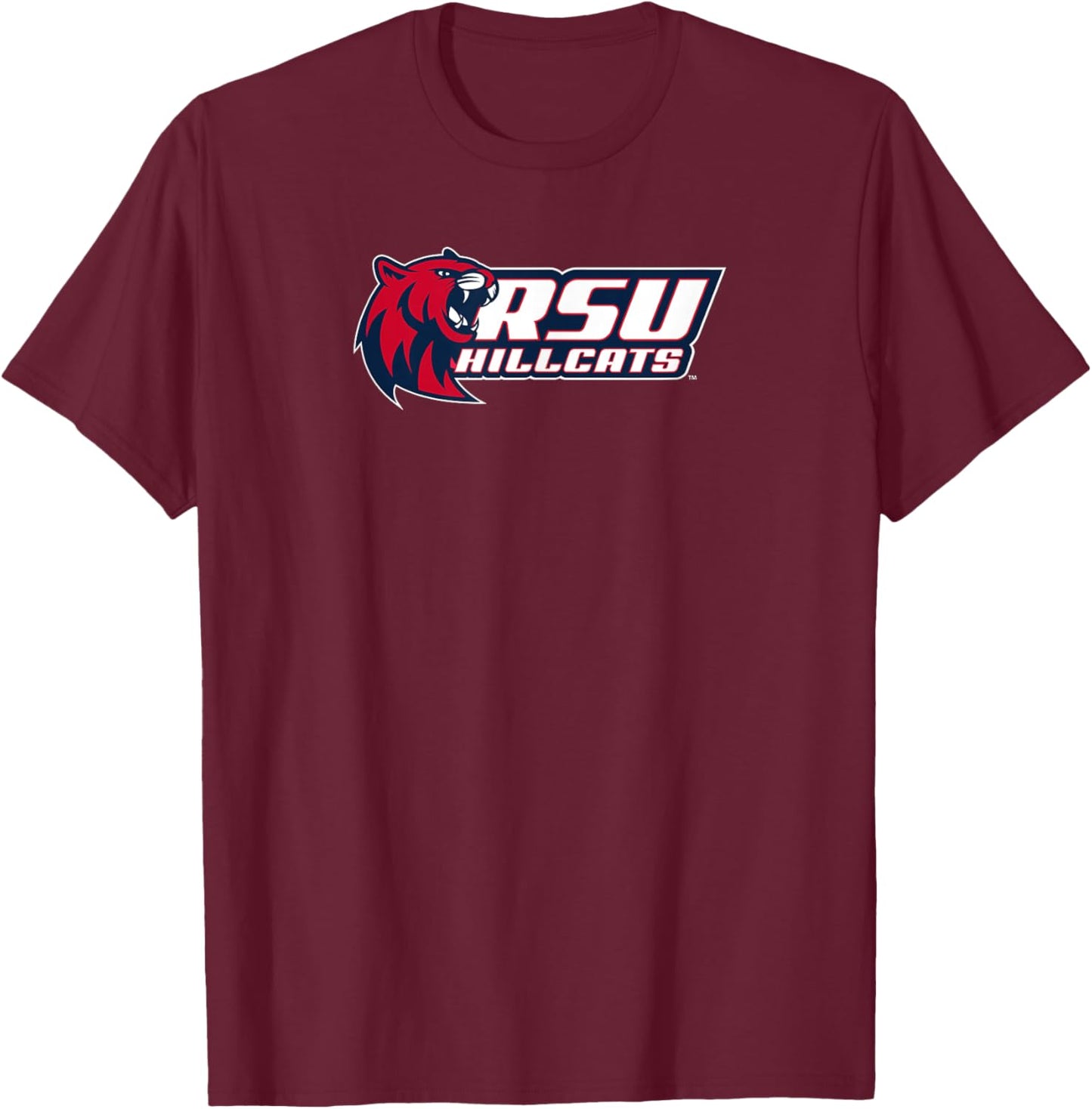 Rogers State University RSU Hillcats Primary Logo T-Shirt - T-Shirt | Maroon