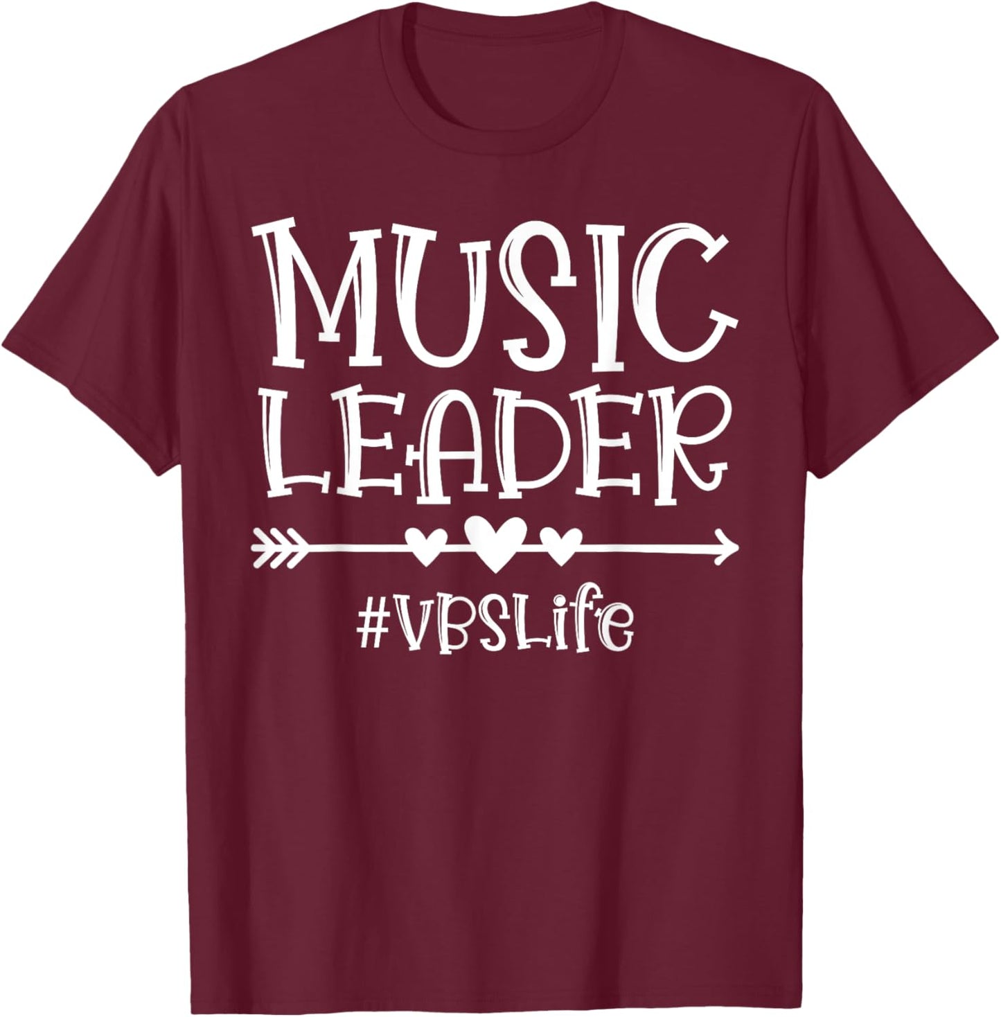 Music Leader VBS Squad of Bible School Sunday Group Matching T-Shirt - T-Shirt | Maroon
