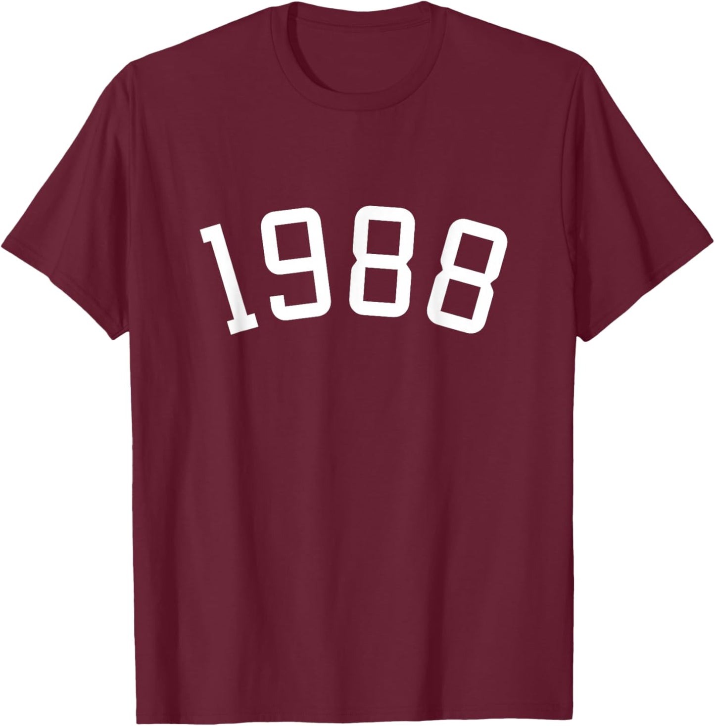 Vintage 1988 Birthday Men Women Born 1988 T-Shirt - T-Shirt | Maroon