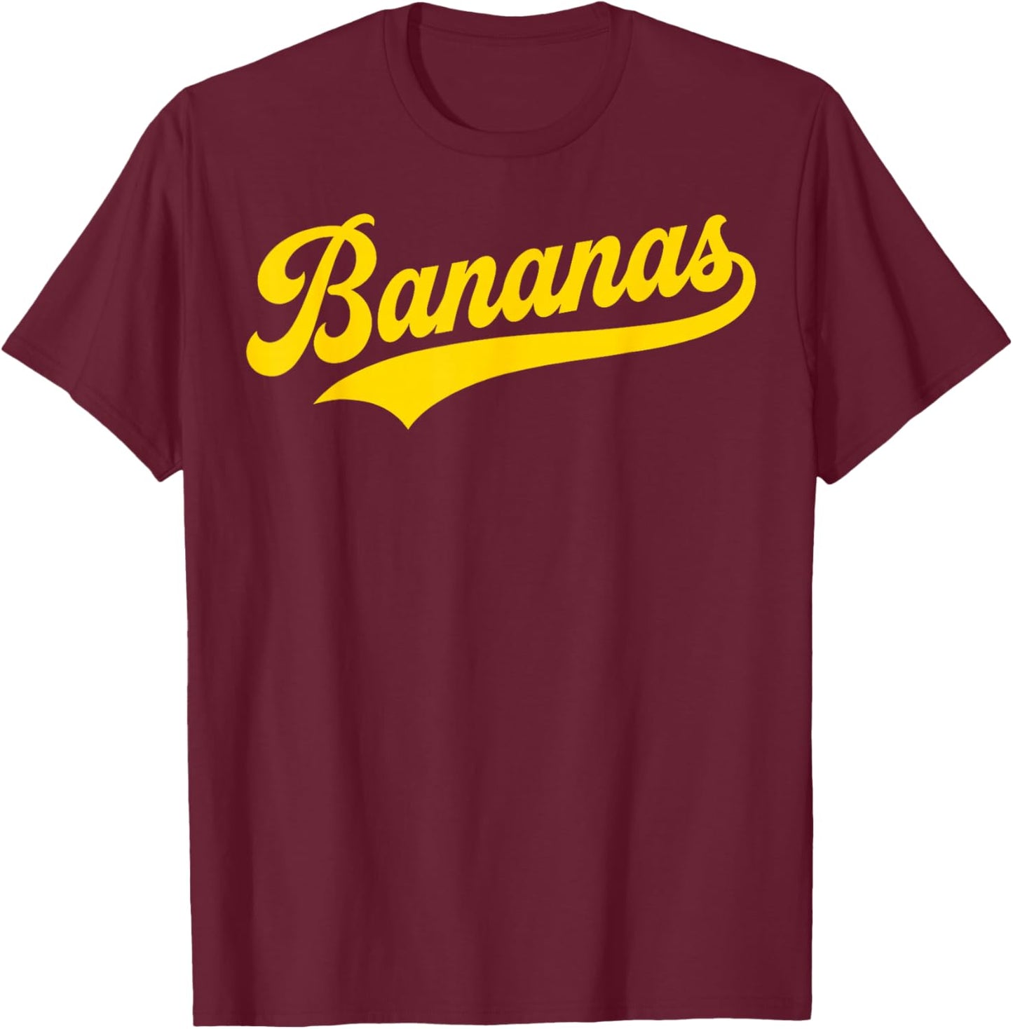 Banana Retro Humor Bananas Classic Men Women Kids T-Shirt - T-Shirt | Maroon