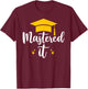Class Of 2024 Graduation Mastered It Graduate Men Women Kids T-Shirt - T-Shirt | Maroon