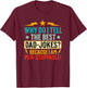 Funny Dad Shirt With Puns (On Back) Fathers Day Dad Joke T-Shirt - T-Shirt | Maroon