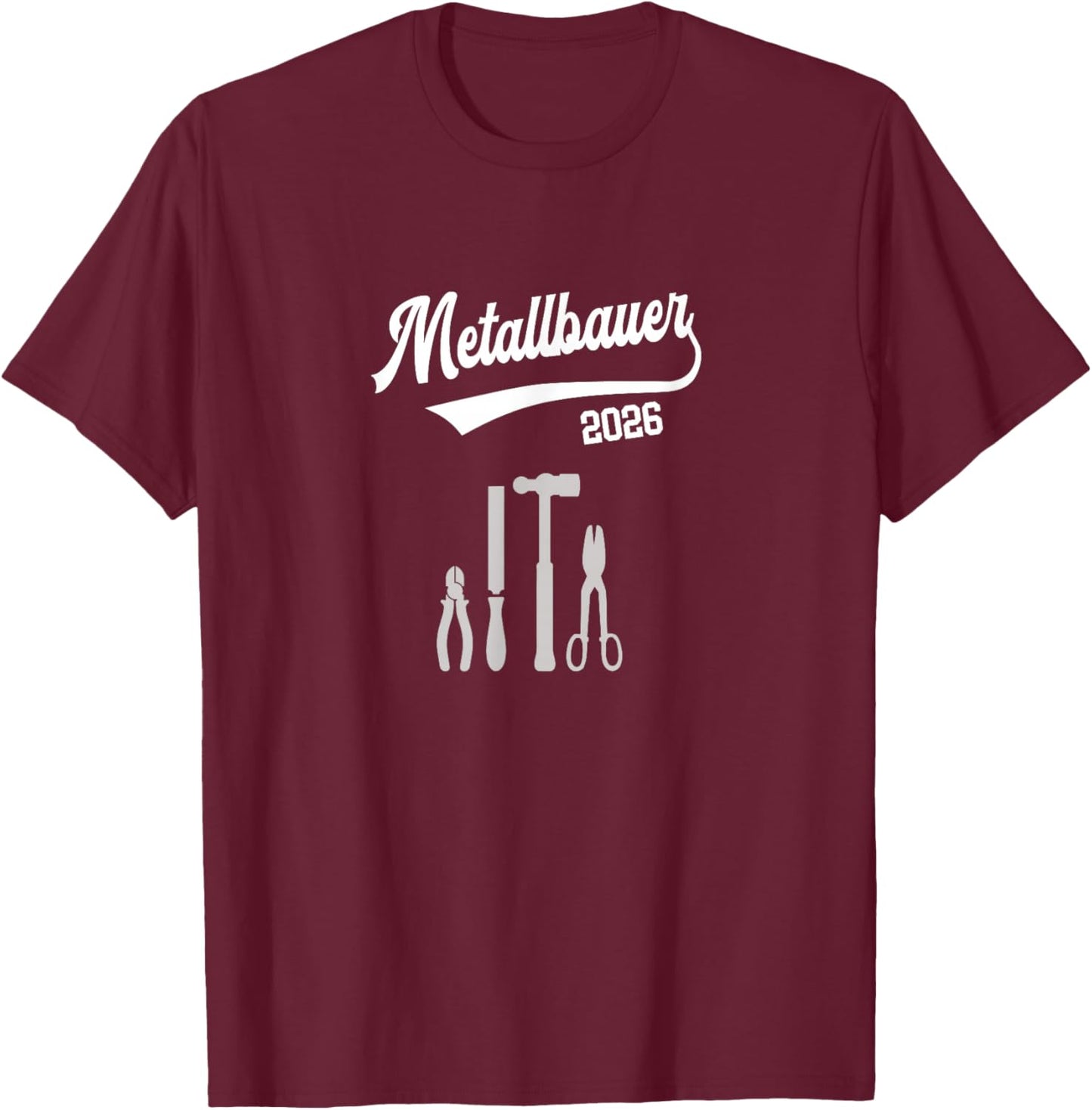 Metallbauer 2026 Exam Passed Training T-Shirt - T-Shirt | Maroon