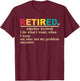 Retired Definition Retirement Definition Men T-Shirt - T-Shirt | Maroon