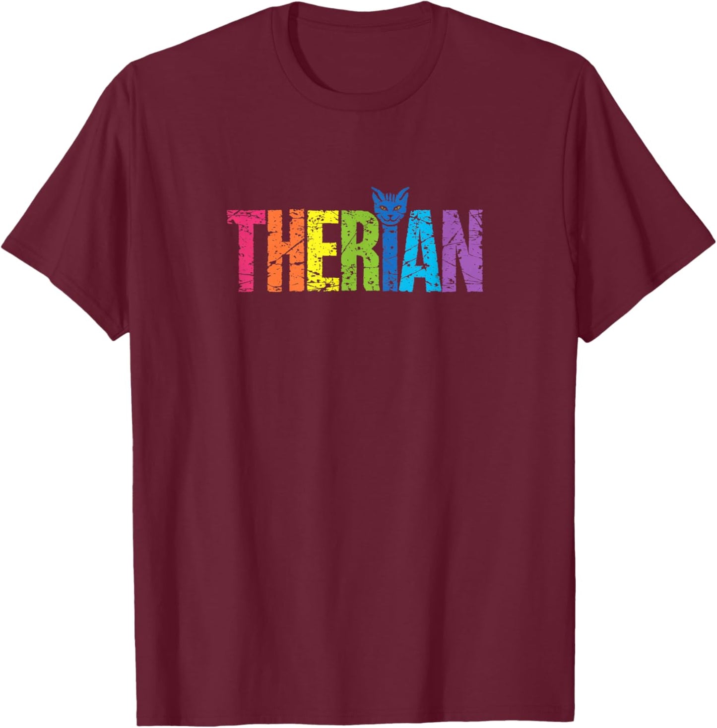 Therian Mask T-Shirt - T-Shirt | Maroon