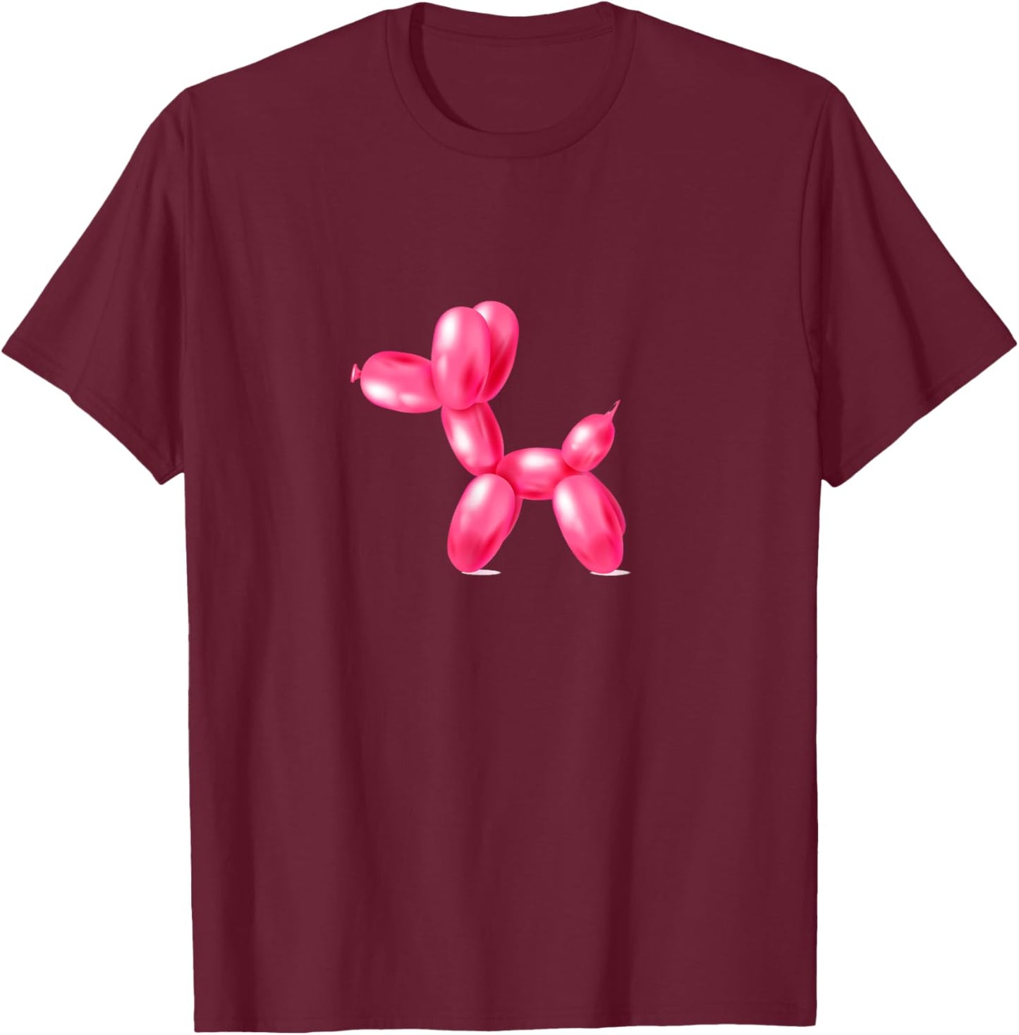 #lele Balloon Animal, Balloon Dog, Funny Balloon T-Shirt - T-Shirt | Maroon