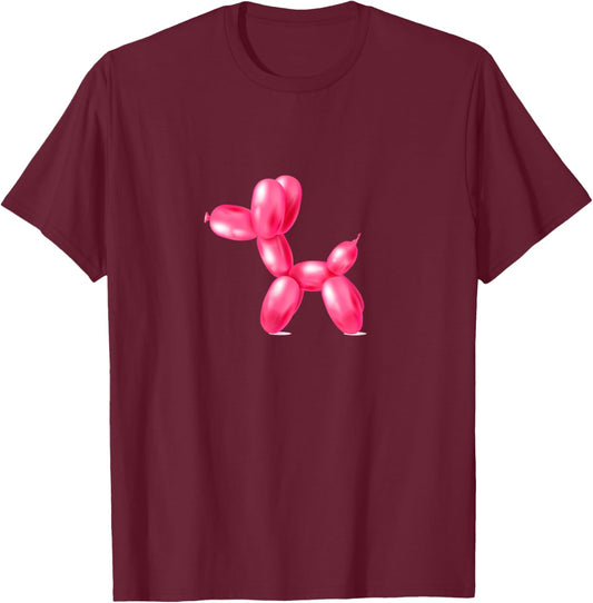 #lele Balloon Animal, Balloon Dog, Funny Balloon T-Shirt - T-Shirt | Maroon
