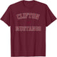 Clifton Mustangs Logo Varsity HS T-Shirt - T-Shirt | Maroon