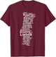 Portugal Outline, Portugal Towns, Portugal Travel, Portugal T-Shirt - T-Shirt | Maroon