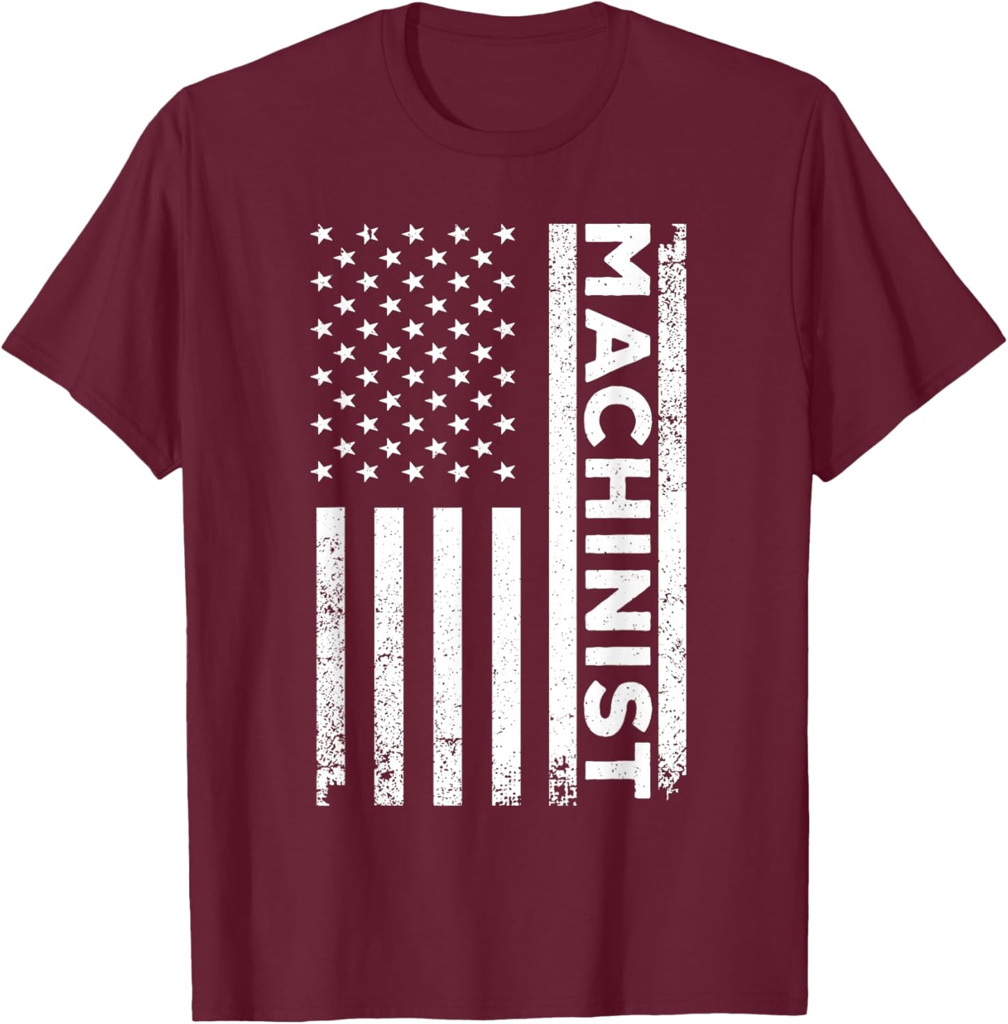 Machinist Art Dad Machine Operator CNC Machinist T-Shirt - T-Shirt | Maroon