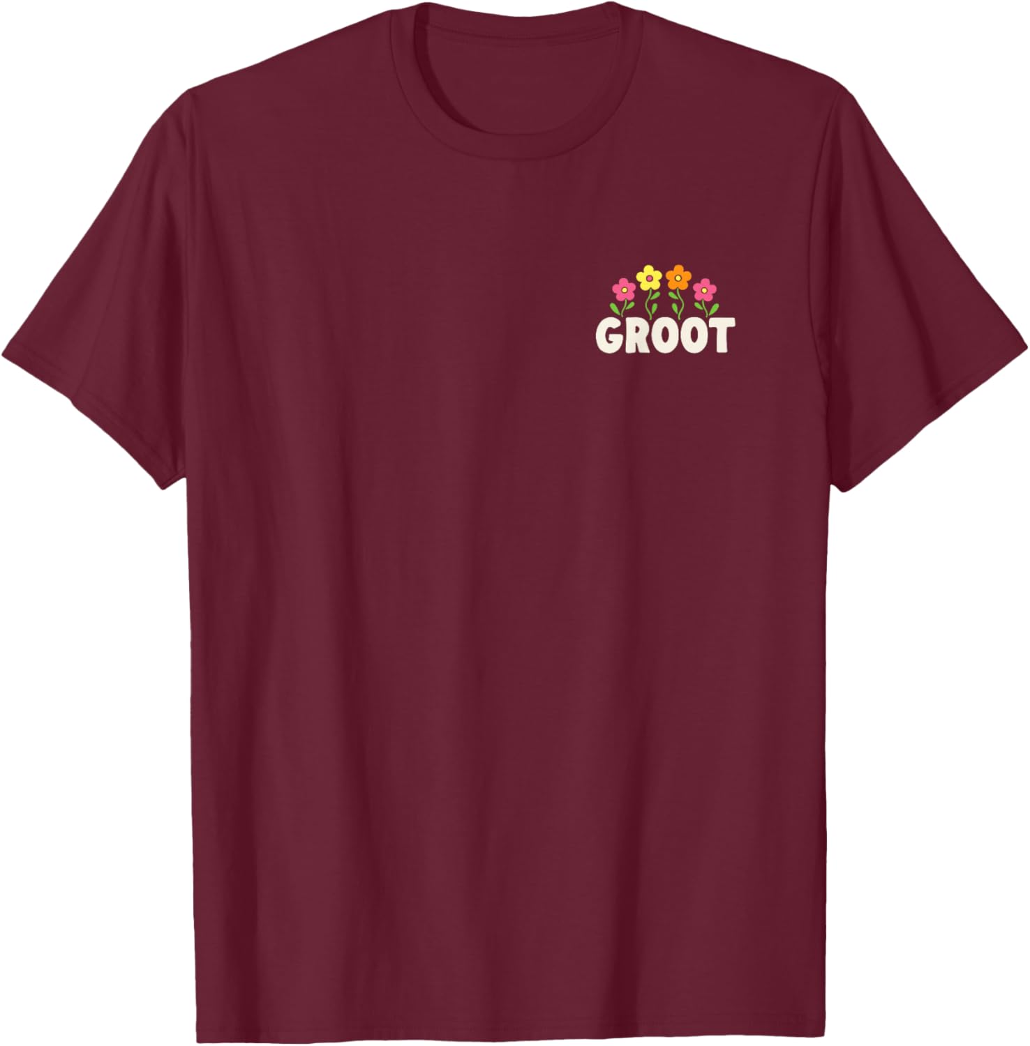 Guardians of The Galaxy - Enjoy The Little Things Baby Groot T-Shirt - T-Shirt | Maroon
