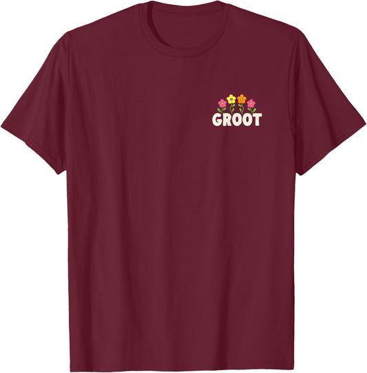 Guardians of The Galaxy - Enjoy The Little Things Baby Groot T-Shirt - T-Shirt | Maroon
