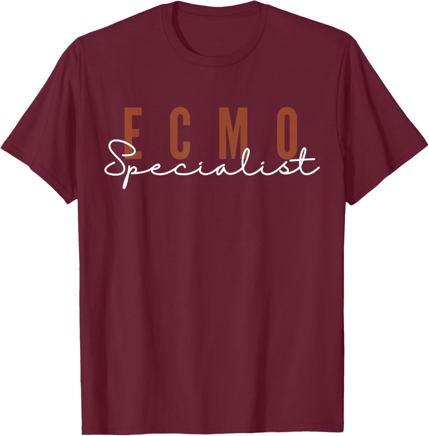 Retro Ecmo Specialist Ecmo Support Nurses CVICU Nursing T-Shirt - T-Shirt | Maroon