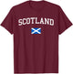 Scottish Flag Men Women Kids Scotland T-Shirt - T-Shirt | Maroon