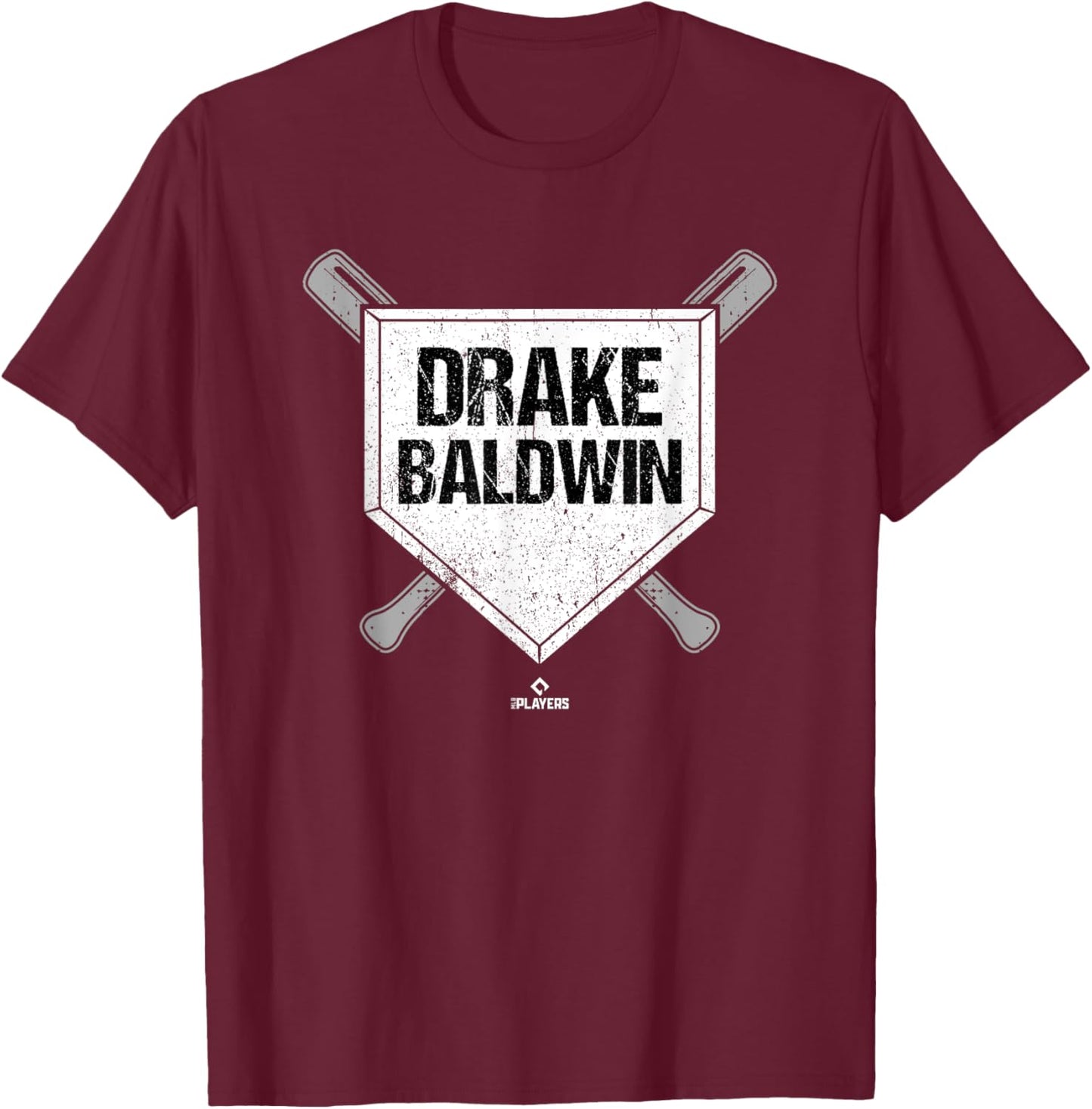 Homeplate Gameday Drake Baldwin Prospect Baseball Fan Gear T-Shirt - T-Shirt | Maroon