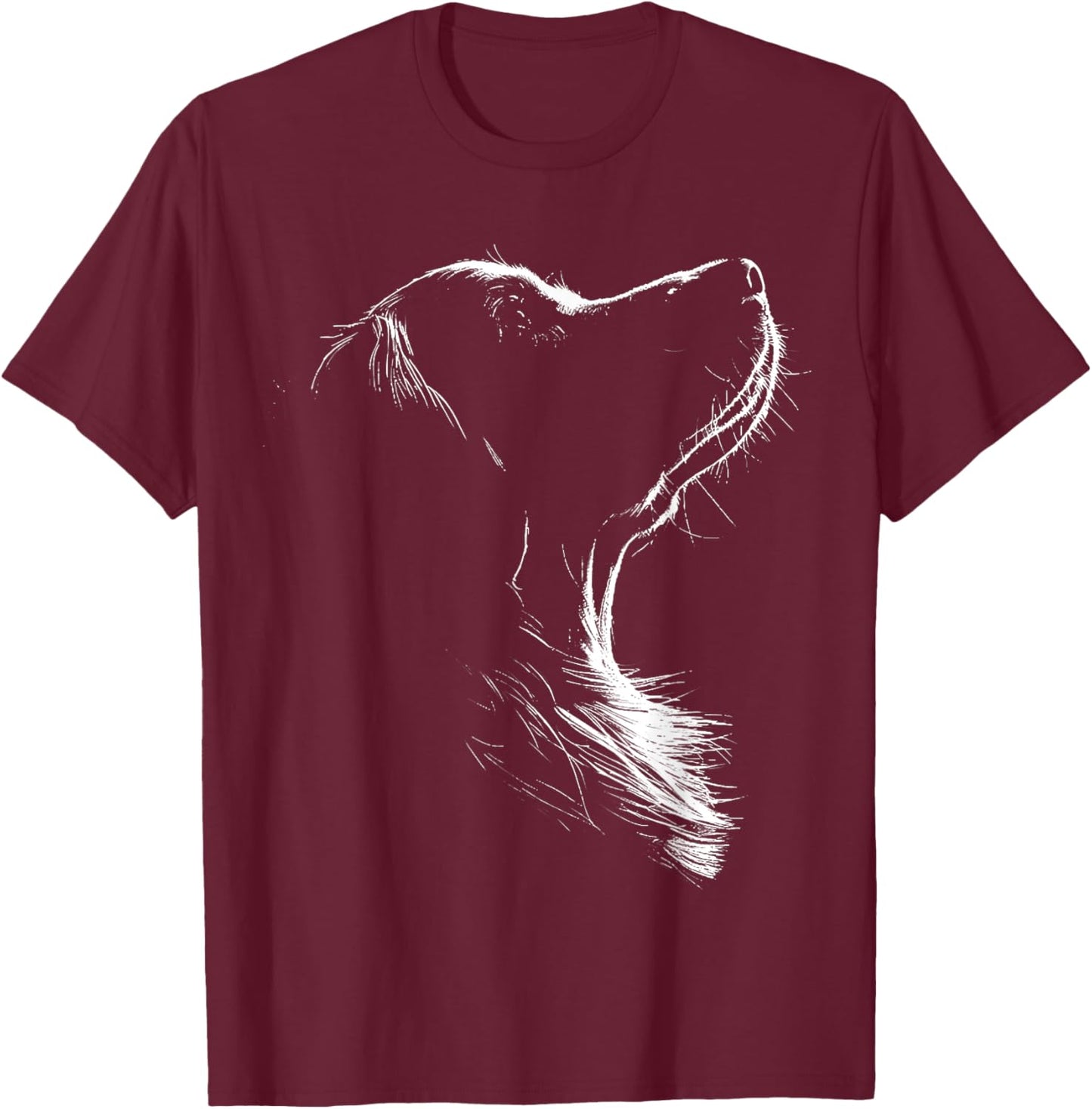 Retro Golden Retrieve T-Shirt - T-Shirt | Maroon