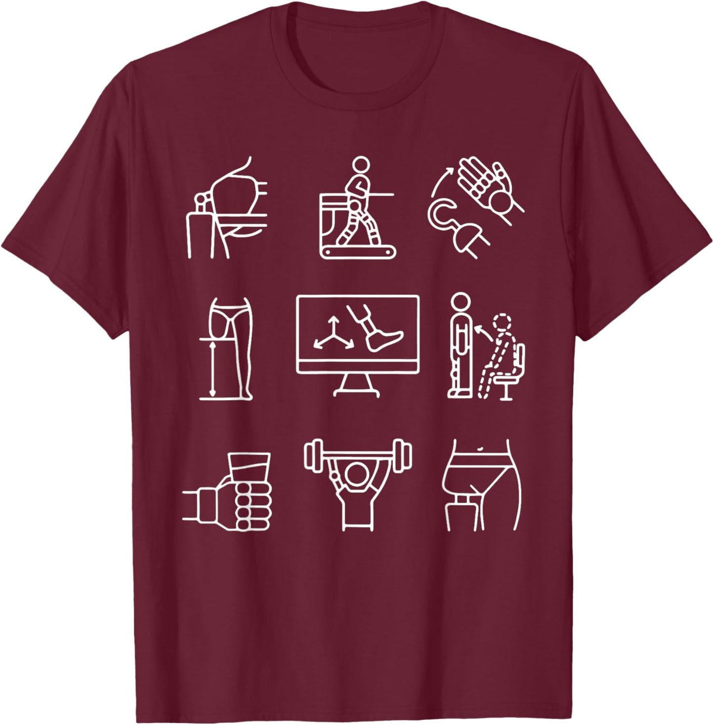 Biomedical Engineer for Orthotics and Prosthetics, Biomedica T-Shirt - T-Shirt | Maroon
