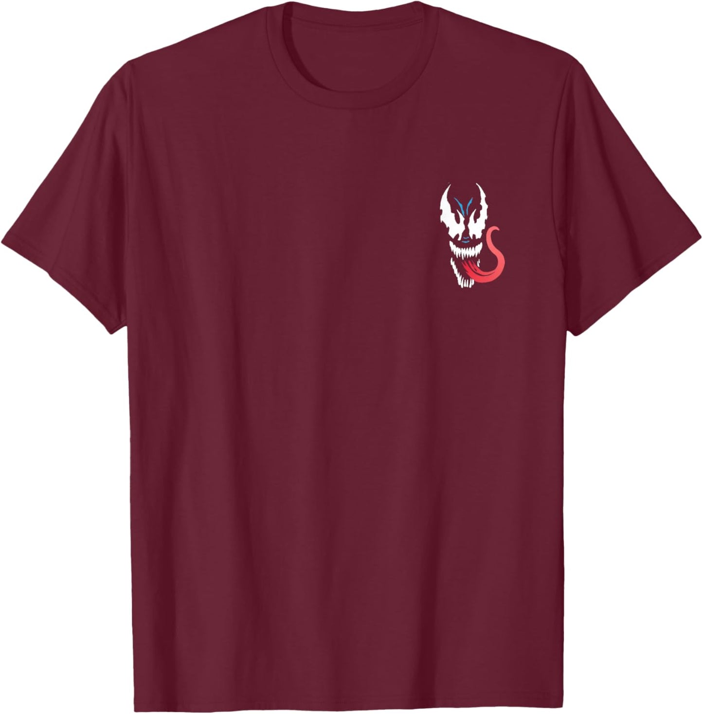 Venom - Oversized Retro Graphic T-Shirt - T-Shirt | Maroon