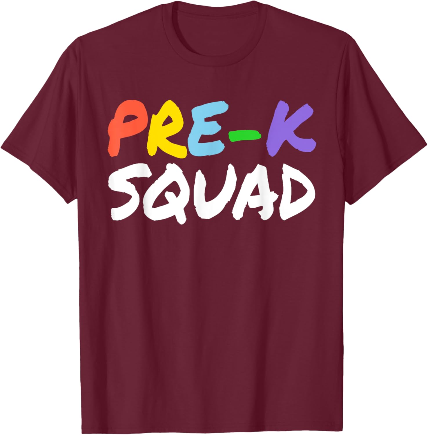 Cute Pre-K Design Women Kindergarten Pre-K Teacher T-Shirt - T-Shirt | Maroon