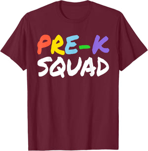 Cute Pre-K Design Women Kindergarten Pre-K Teacher T-Shirt - T-Shirt | Maroon