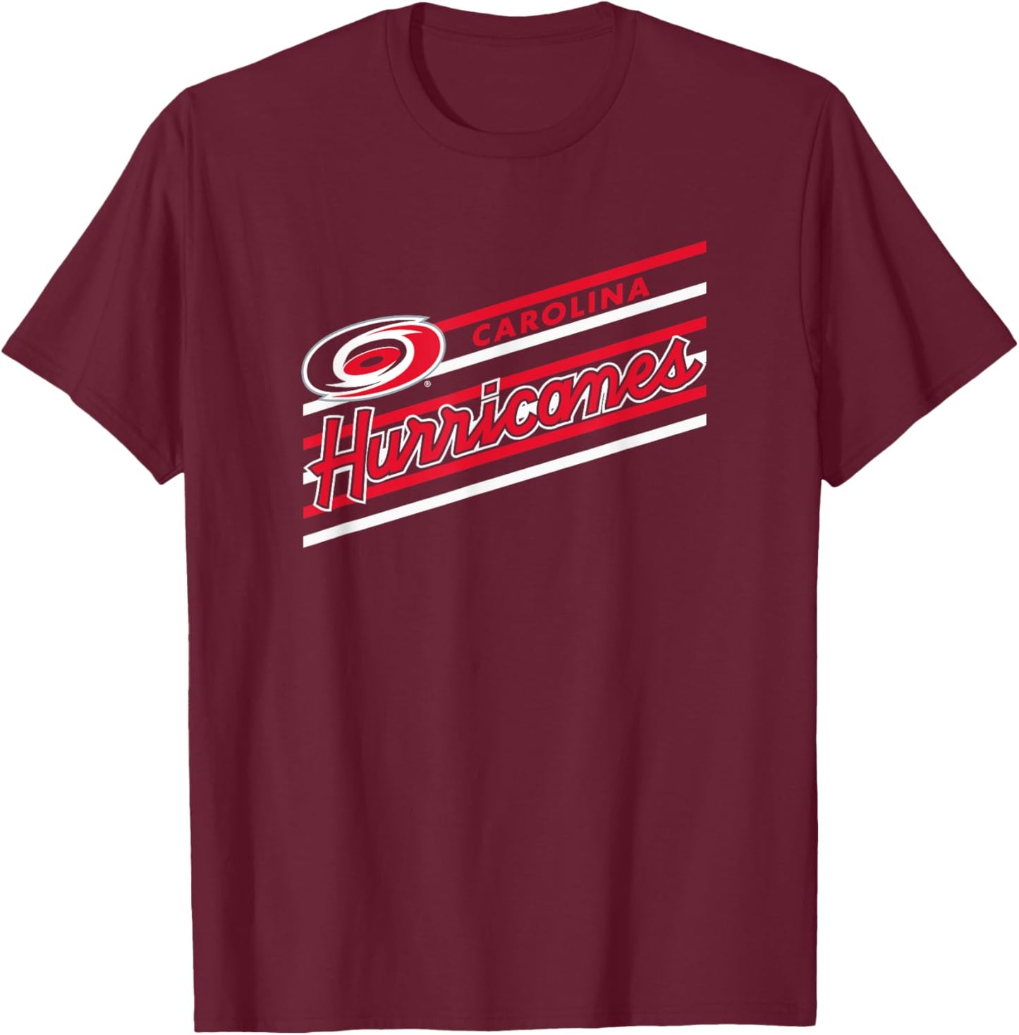 Carolina Hurricanes Retro Performer Black Licensed T-Shirt - T-Shirt | Maroon
