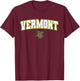 University of Vermont Catamounts Arch Logo T-Shirt - T-Shirt | Maroon
