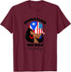 African American Puerto Rican Girl Afro Puerto Rico PR Flag T-Shirt - T-Shirt | Maroon