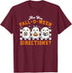 Are You Fall-O-Ween Directions Ghost Christian Halloween T-Shirt - T-Shirt | Maroon