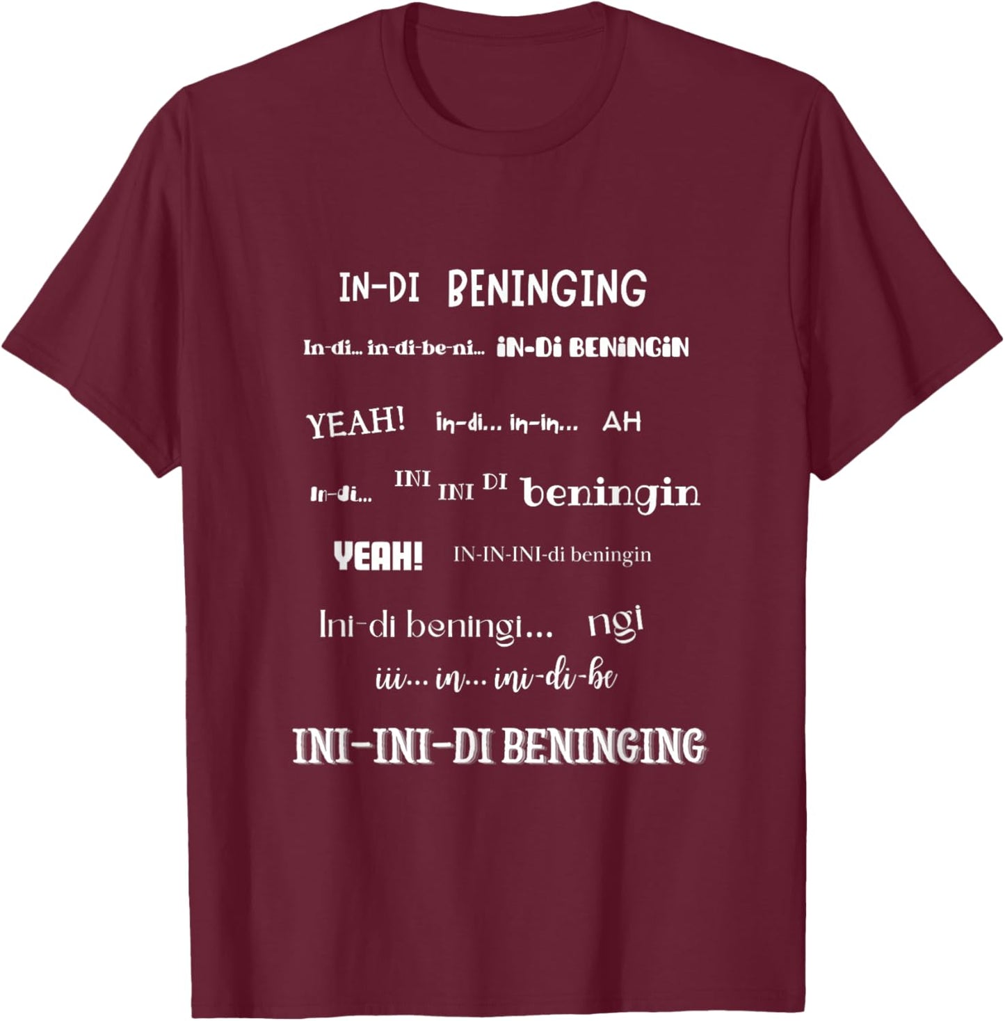 In the beninging T-Shirt - T-Shirt | Maroon