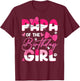 Papa Of The Birthday Girl Cat Kitty Family Matching T-Shirt - T-Shirt | Maroon