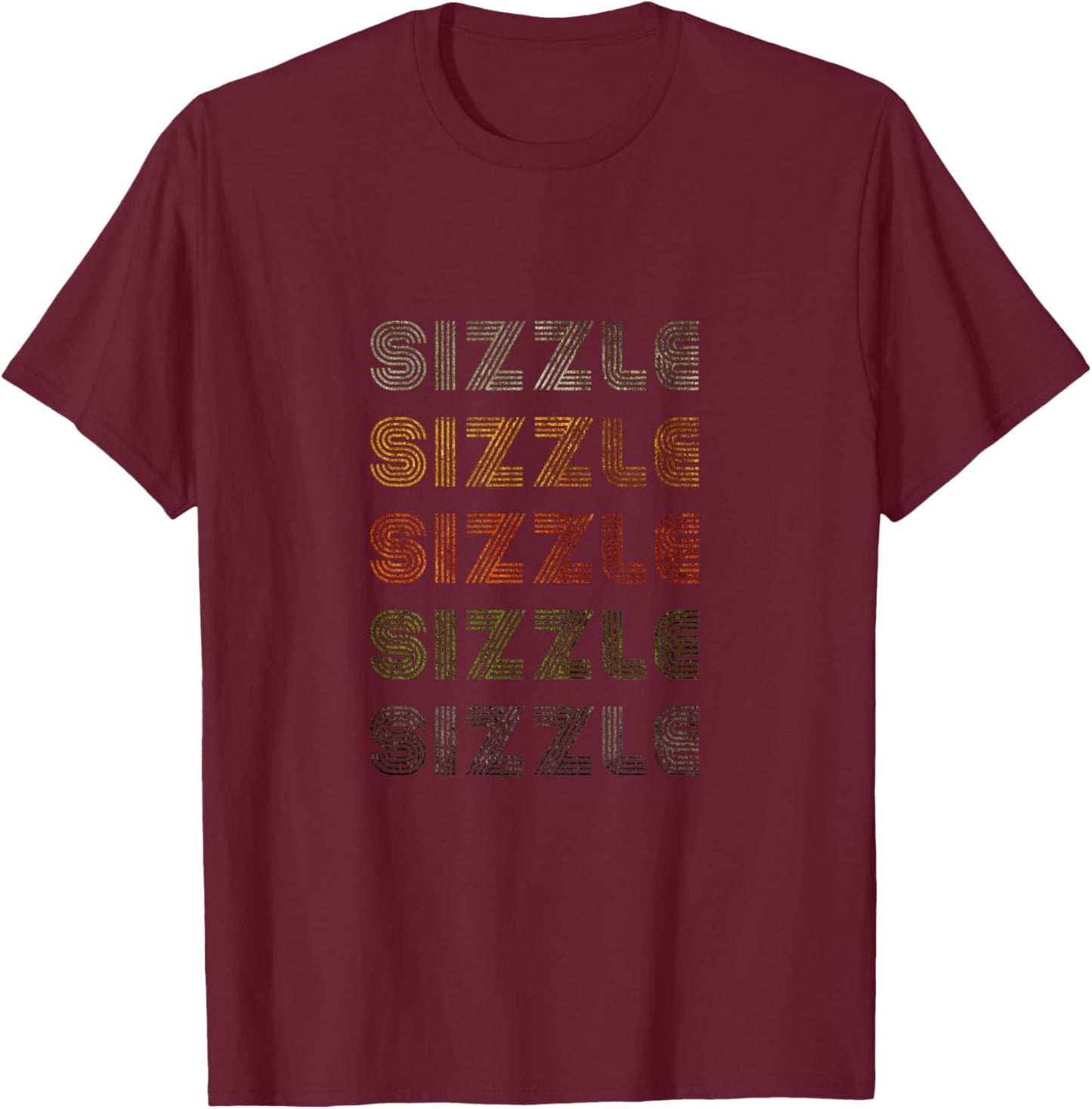 Love Heart Sizzle Grunge Vintage Style Black Sizzle T-Shirt - T-Shirt | Maroon