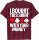 Best Poker Gift Gambling Poker Stuff & Accessories -Adults Poker Player Poker Lover Black Small Classic Fit Short Sleeve T-Shirt - T-Shirt | Maroon