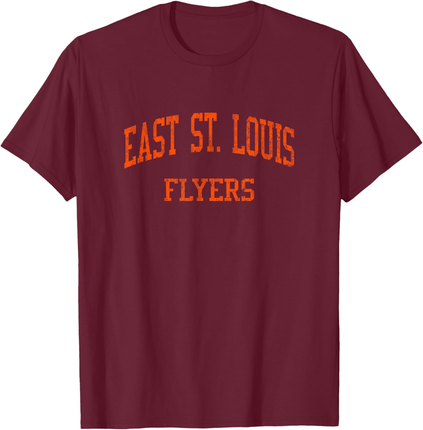 East St. Louis High School HS East Saint Louis IL Vintage Sp T-Shirt - T-Shirt | Maroon