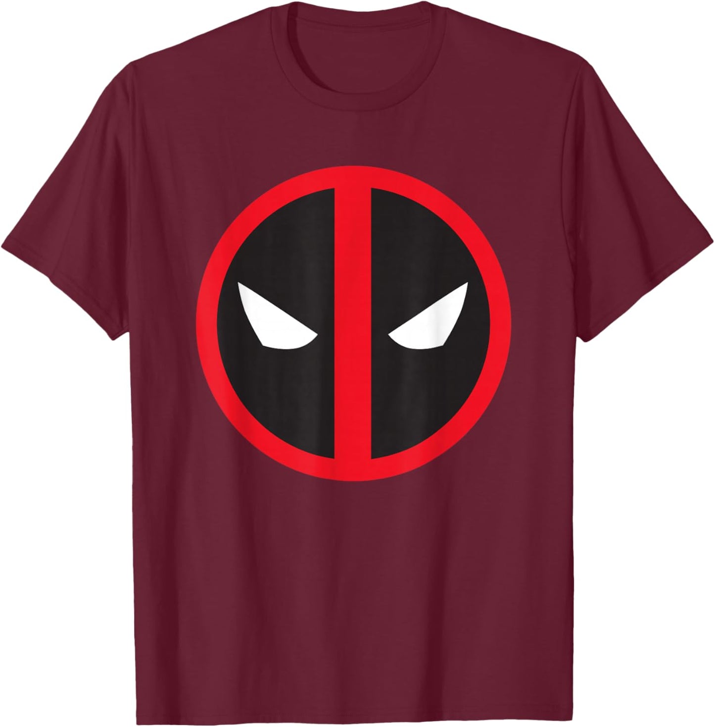 Marvel Studios Deadpool & Wolverine Bold Deadpool Symbol T-Shirt - T-Shirt | Maroon