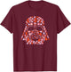 Star Wars Valentine’s Day Darth Vader Helmet Love Hearts T-Shirt - T-Shirt | Maroon