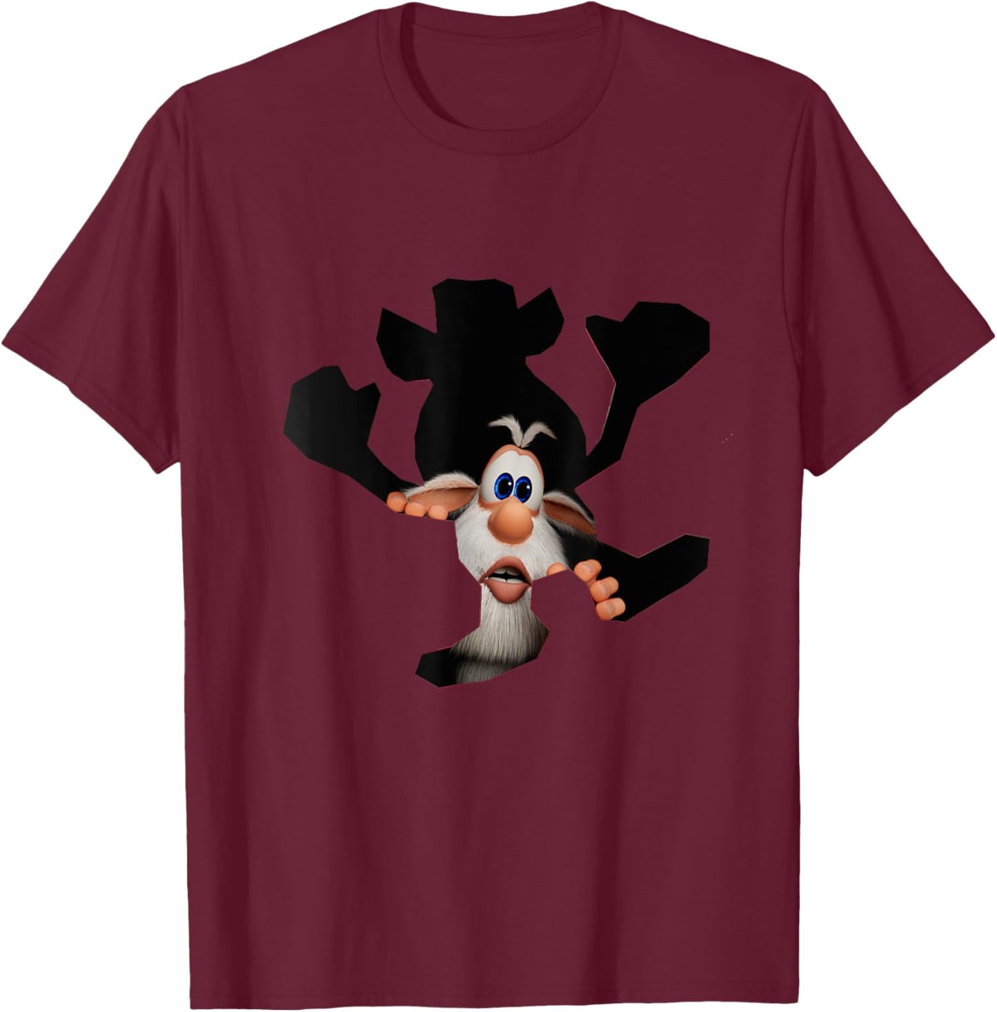 Wall Hole Booba T-Shirt - T-Shirt | Maroon