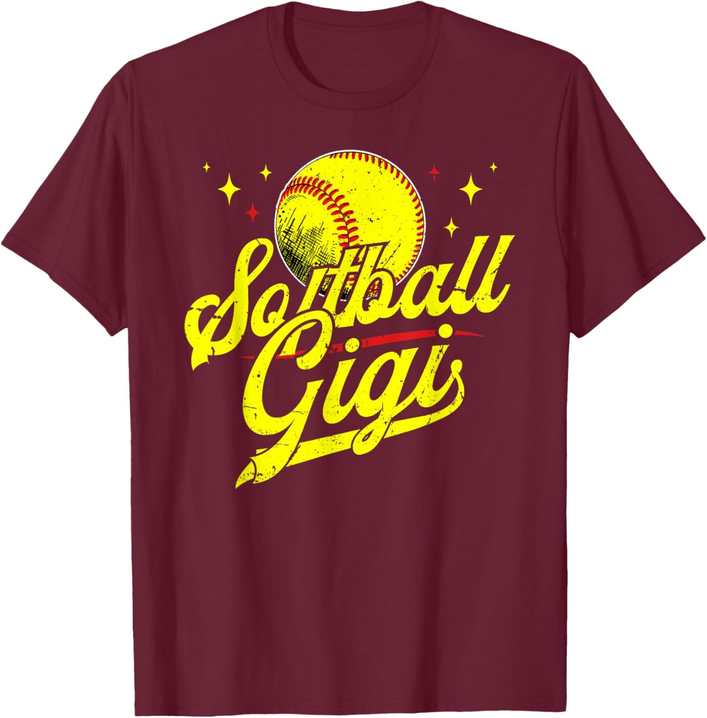 Softball Gigi Of A Softball Player Gigi T-Shirt - T-Shirt | Maroon