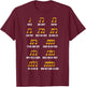 Composer Rhythm Music - Bach Mozart Beethoven Chopin T-Shirt - T-Shirt | Maroon