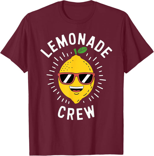 Lemonade Crew Funny Lemonade Lover T-Shirt - T-Shirt | Maroon