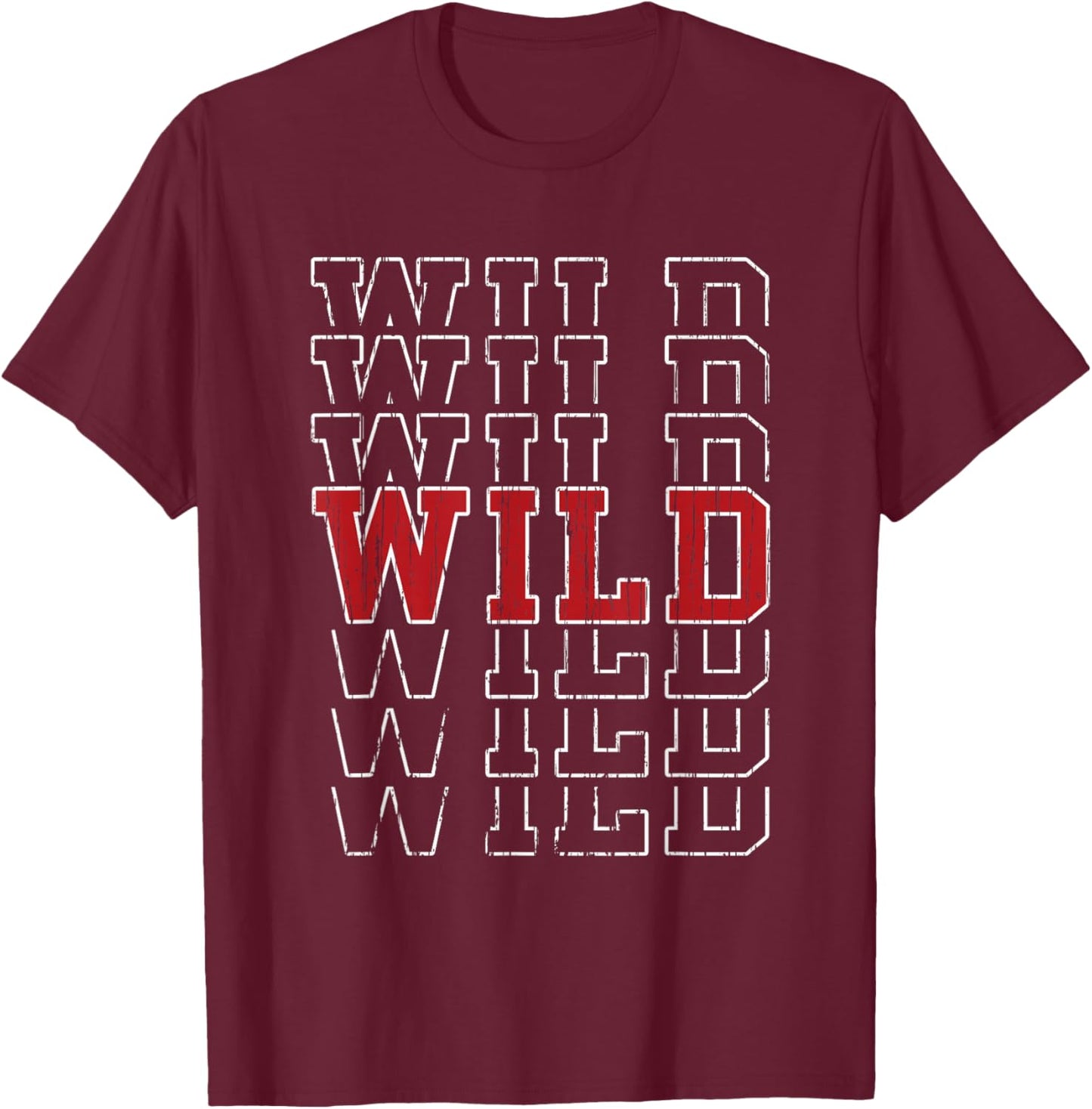 Wild Vintage Gift Women Boys Girls Kids T-Shirt - T-Shirt | Maroon
