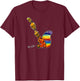 MerchByMaever Rainbow Squirrel Drawing , Small T-Shirt - T-Shirt | Maroon