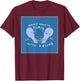 Threadless Nathan W. Pyle Flail With A Being Graphic T-Shirt - T-Shirt | Maroon