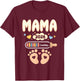 Mama 2026 Loading Stolze Bald Mama Baby Reveal Familie 2026 T-Shirt - T-Shirt | Maroon