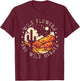 WildFlowers And Wild Horses Mountains Deserts West Cactus T-Shirt - T-Shirt | Maroon