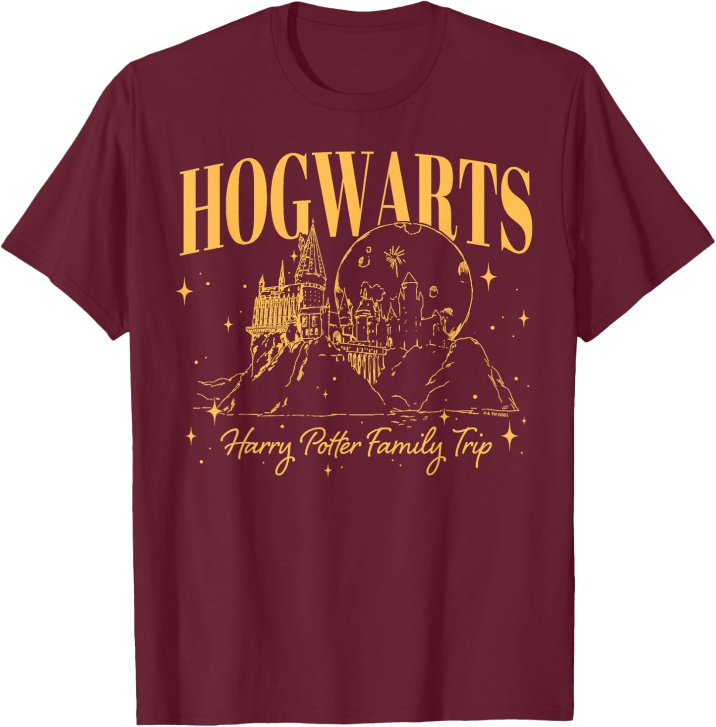 Harry Potter Hogwarts Castle Harry Potter Family Trip T-Shirt - T-Shirt | Maroon