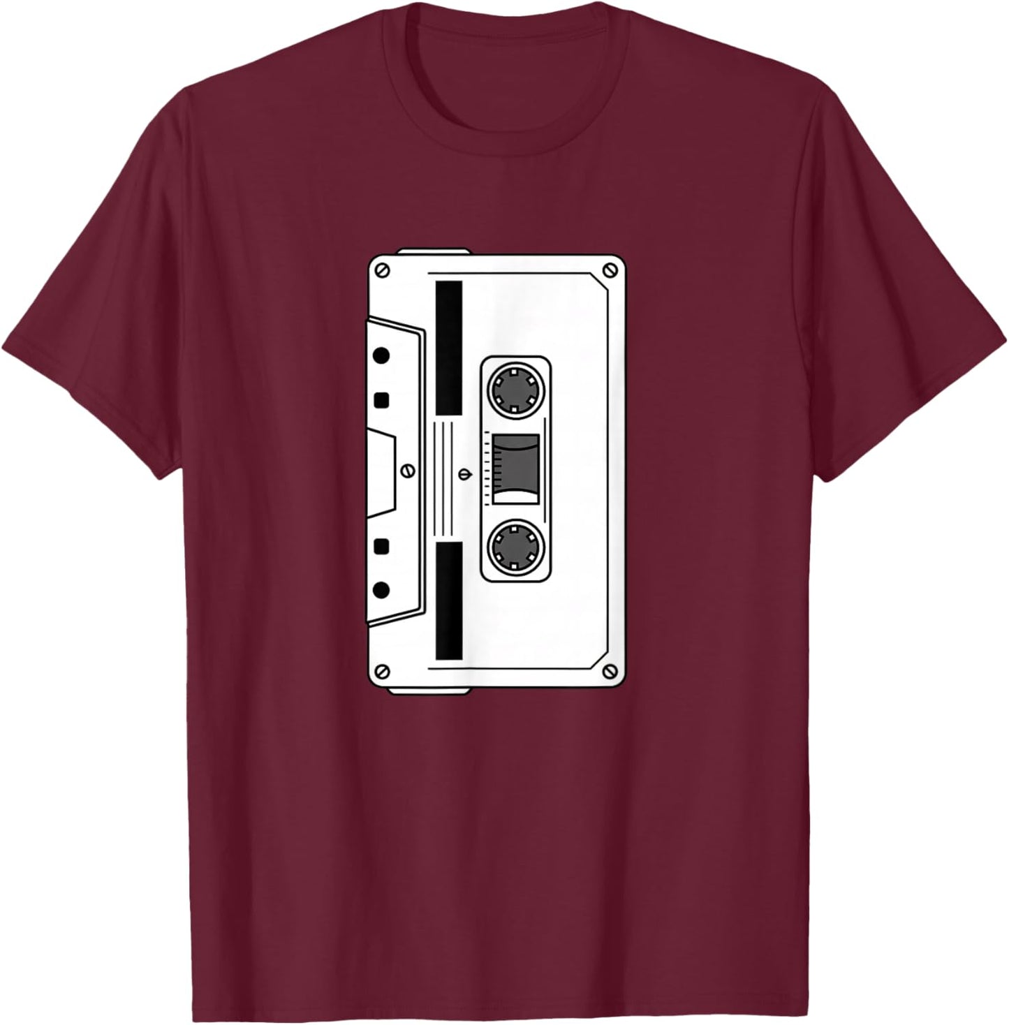 Retro Cassette Tape Nostalgia Kids 80S Music Vintage Walkman T-Shirt - T-Shirt | Maroon