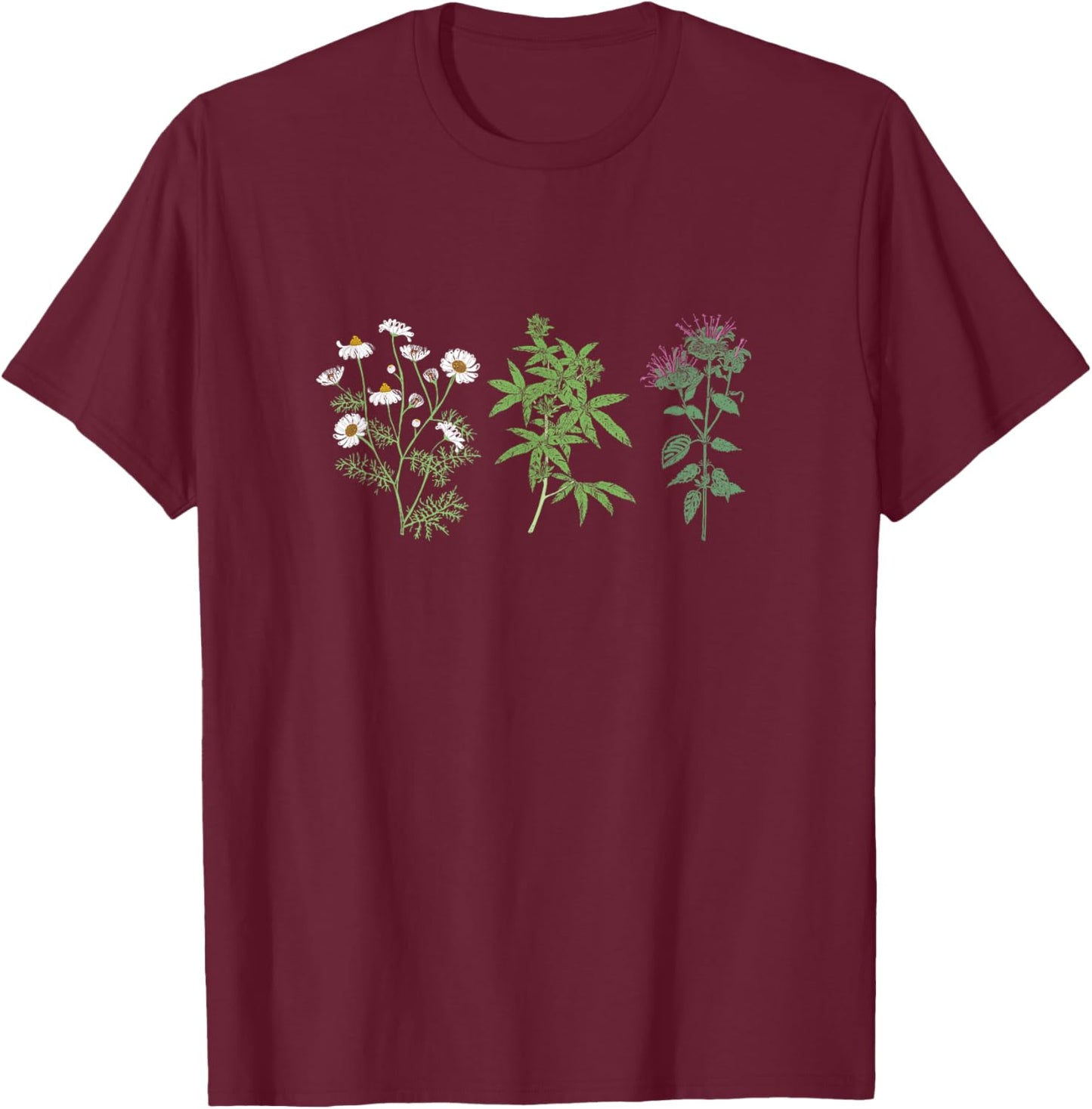 Vintage Botanical Beautiful Flower Lover Pun Gardener T-Shirt - T-Shirt | Maroon