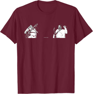 Guitarist BB King Hammersmith Odeon 1980 By Virginia Turbett T-Shirt - T-Shirt | Maroon