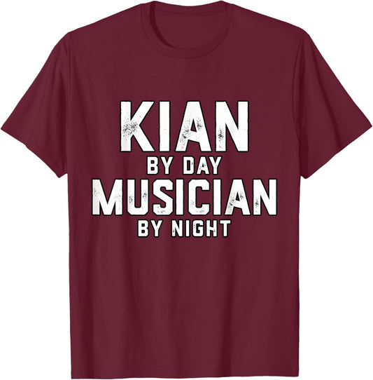 Kian Musician Halloween Costume Gen Z Millennial Kian T-Shirt - T-Shirt | Maroon